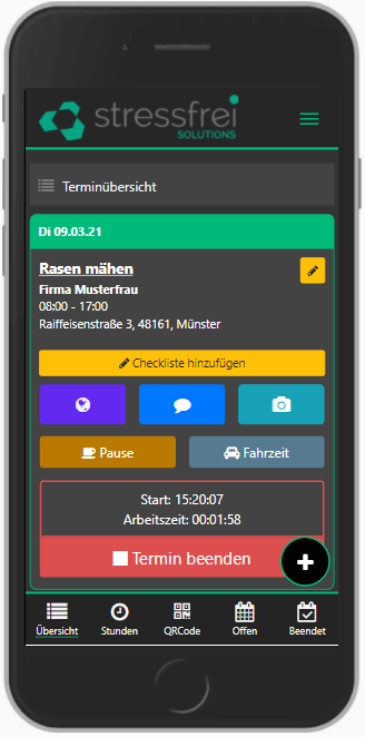 Zeiterfassung App Gebäudereinigung