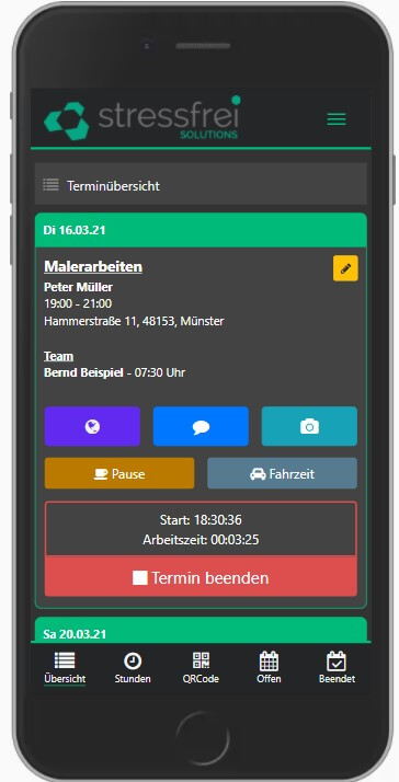 Zeiterfassung App Gebäudereinigung