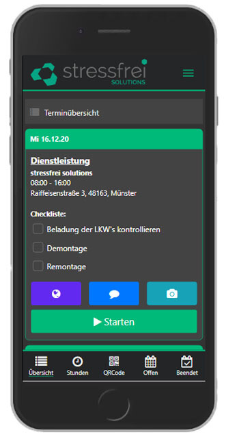 Zeiterfassung App Gebäudereinigung