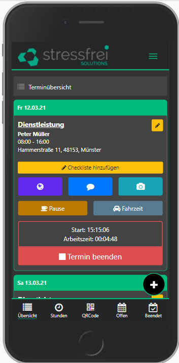 Zeiterfassung App Handwerk