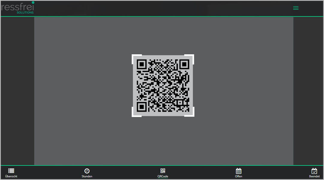 Zeiterfassung App für Mitarbeiter QR-Code