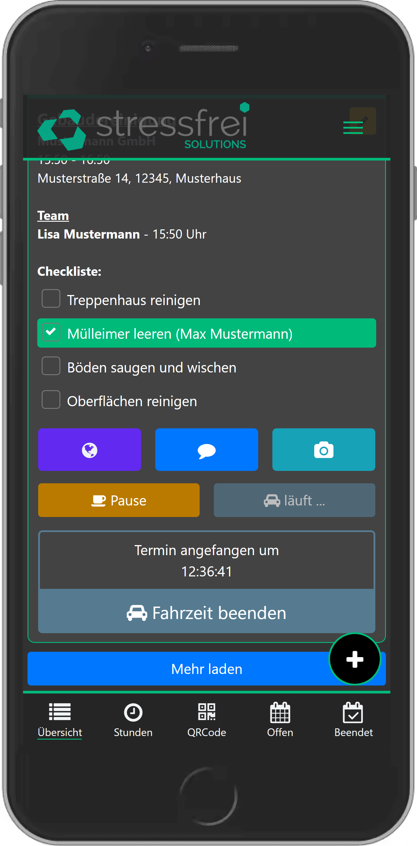 Zeiterfassung Software Handy